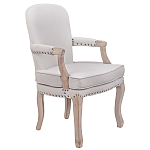 Кресло Aubrey Classical Armchair beige flax варинант исполнения - 1 | Loft Concept в Рязани