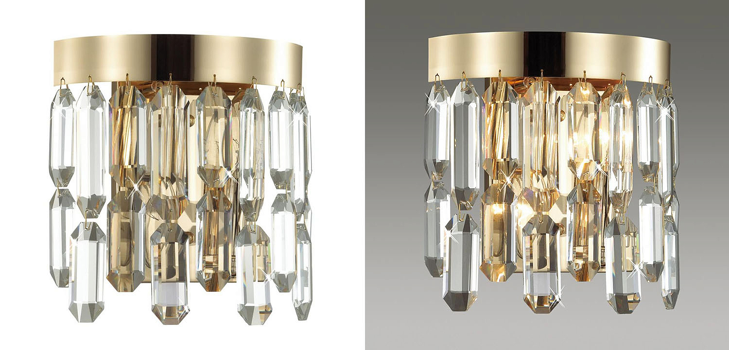 Бра Crystal Polyhedrons Wall Lamp Gold Бра Crystal Polyhedrons Wall Lamp Gold - Loft-Concept в Рязани