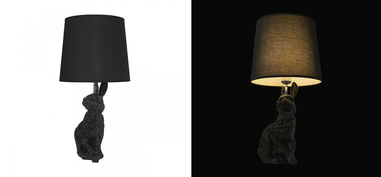 Настольная лампа Черный заяц Moooi Black Rabbit Настольная лампа Черный заяц Moooi Black Rabbit - Loft-Concept в Рязани