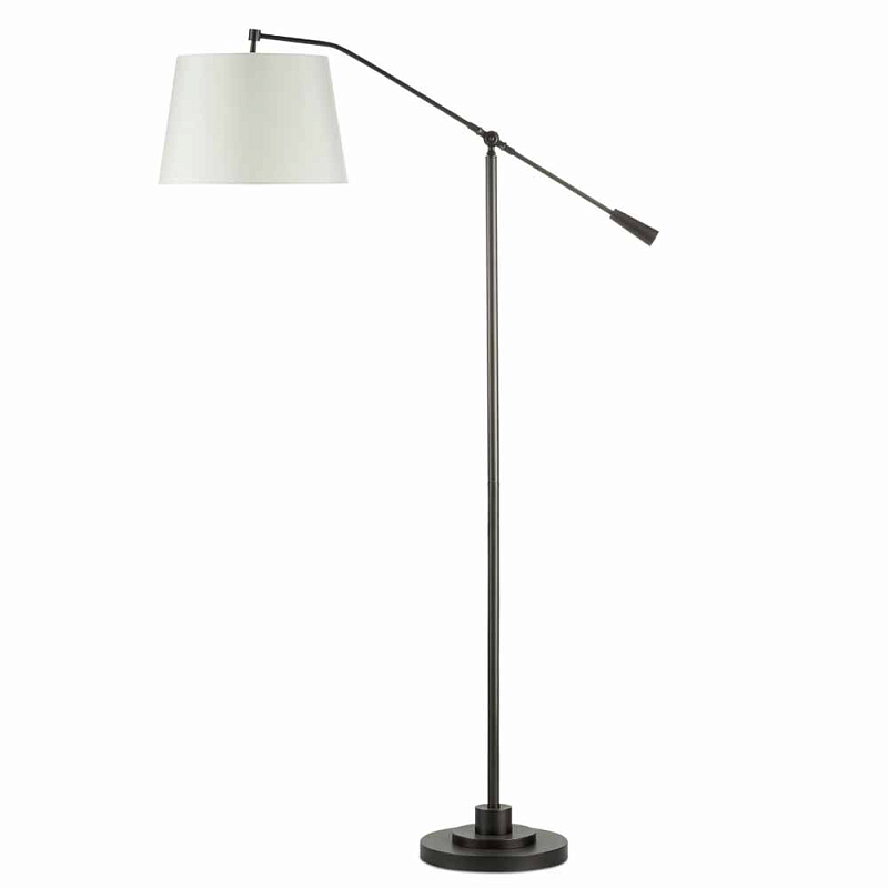 Торшер с регулируемым кронштейном Swivel Tilt Floor Lamp ivory ( слоновая кость ) Темная бронза Никель Латунь Торшер с регулируемым кронштейном Swivel Tilt Floor Lamp ivory ( слоновая кость ) Темная бронза Никель Латунь в Рязани | Loft Concept