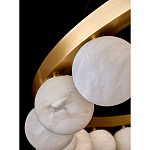 Люстра круглая с сферическими плафонами из натурального камня Phased Spheres варинант исполнения - 3 | Loft Concept в Рязани