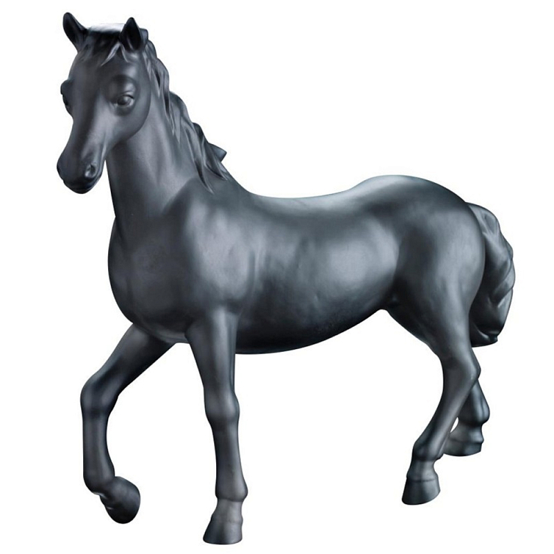Статуэтка Horse Bisc. Белый Черный Статуэтка Horse Bisc. Белый Черный в Рязани | Loft Concept