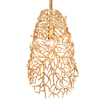 Подвесной светильник золотой в виде кораллов Coral Decor варинант исполнения - 2 | Loft Concept в Рязани
