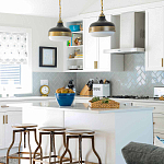 Подвесной светильник с круглым белым плафоном в индустриальном стиле Feiss варинант исполнения - 8 | Loft Concept в Рязани