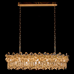 Люстра с декоративными элементами в виде крупных хрустальных цветов Palace Gardens варинант исполнения - 1 | Loft Concept в Рязани