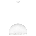 Подвесной светильник в форме купола белого цвета с ажурной бахромой Tactile Line варинант исполнения - 7 | Loft Concept в Рязани