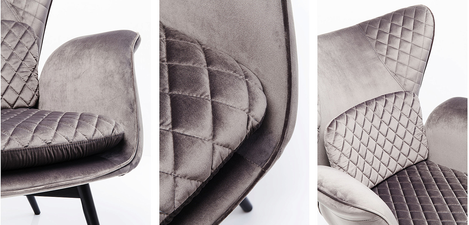 Кресло Gray Velvet Throne Кресло Gray Velvet Throne - Loft-Concept в Рязани
