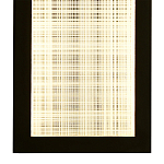 Светодиодное прямоугольное бра из металла черного цвета Lattice Lux варинант исполнения - 4 | Loft Concept в Рязани