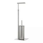 Держатель для туалетной бумаги с ершиком Chrome Bathroom Accessory варинант исполнения - 2 | Loft Concept в Рязани