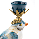 Фарфоровый подсвечник с птицей Eden Garden варинант исполнения - 4 | Loft Concept в Рязани