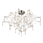 Потолочный светильник с тонким металлическим каркасом цвета хром Quasar варинант исполнения - 1 | Loft Concept в Рязани