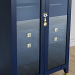 Дизайнерский шкаф витрина Elsa Dreams Blue с 4-мя ящиками варинант исполнения - 3 | Loft Concept в Рязани