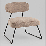 Кресло лаунж Kate букле капучино варинант исполнения - 1 | Loft Concept в Рязани