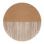 Бра круглое натуральная пробка с бахромой Natural Cork варинант исполнения - 1 | Loft Concept в Рязани