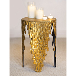 Столик дизайнерский Copper streaks варинант исполнения - 9 | Loft Concept в Рязани