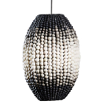Подвесной светильник вертикальной овальной формы украшенный круглыми бусинами Gradient Oval Pendant Lamp  варинант исполнения - 1 | Loft Concept в Рязани