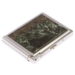 Портсигар с газовой зажигалкой из натурального камня Серафинит Stone Cigarettes Cases варинант исполнения - 4 | Loft Concept в Рязани