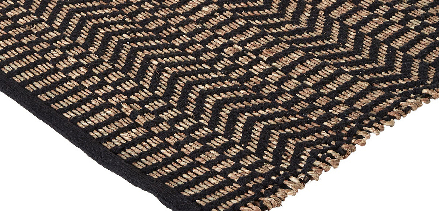 Ковер Zig Zag Carpet black Ковер Zig Zag Carpet black - Loft-Concept в Рязани