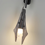 Бра черного цвета с плафоном из рельефного стекла Glass Pod варинант исполнения - 9 | Loft Concept в Рязани