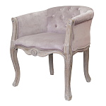 Кресло низкое в стиле прованс Розовый Велюр Louis French Armchair  варинант исполнения - 3 | Loft Concept в Рязани