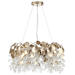 Люстра с декоративными подвесками из прозрачного стекла в форме монеток FAIRYTREE Light варинант исполнения - 6 | Loft Concept в Рязани