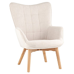 Белое кресло на ножках из массива CORDELIA варинант исполнения - 1 | Loft Concept в Рязани