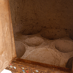 Декоративная винтажная печка из глины с инкрустацией Rarity варинант исполнения - 3 | Loft Concept в Рязани