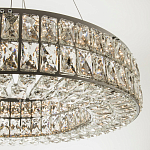 Круглая люстра с хрустальным декором Langlais Crystal Chrome Chandelier варинант исполнения - 2 | Loft Concept в Рязани