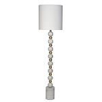 Торшер мраморный с белым абажуром Floor lamp Jewelry варинант исполнения - 1 | Loft Concept в Рязани