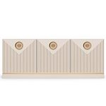 ТВ-тумба с 3-мя фактурными дверцами Satin Furniture варинант исполнения - 2 | Loft Concept в Рязани