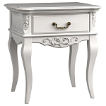 Тумба прикроватная белого цвета из массива бука в стиле прованс White Provence варинант исполнения - 2 | Loft Concept в Рязани