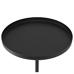 Кофейный столик с круглой чёрной столешницей и мраморным основанием Exquisite Practicality варинант исполнения - 2 | Loft Concept в Рязани