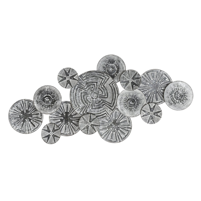 Арт-объект Plate silver Серый Арт-объект Plate silver Серый в Рязани | Loft Concept