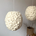 Светильник вязаный из шерсти Wool Oval варинант исполнения - 1 | Loft Concept в Рязани