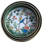 Комплект из 3-х подносов из металла в стиле Шинуазри Chinoiserie Flower варинант исполнения - 1 | Loft Concept в Рязани