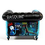 Кресло "Баския и Уорхол" Basquiat Warhol graffiti chair натуральная кожа варинант исполнения - 5 | Loft Concept в Рязани