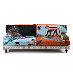 Диван с цветным принтом Qalakabusha Sofa варинант исполнения - 1 | Loft Concept в Рязани