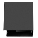 Уличный настенный светильник светодиодный формы куб черного цвета из металла Urban Minimalist варинант исполнения - 1 | Loft Concept в Рязани