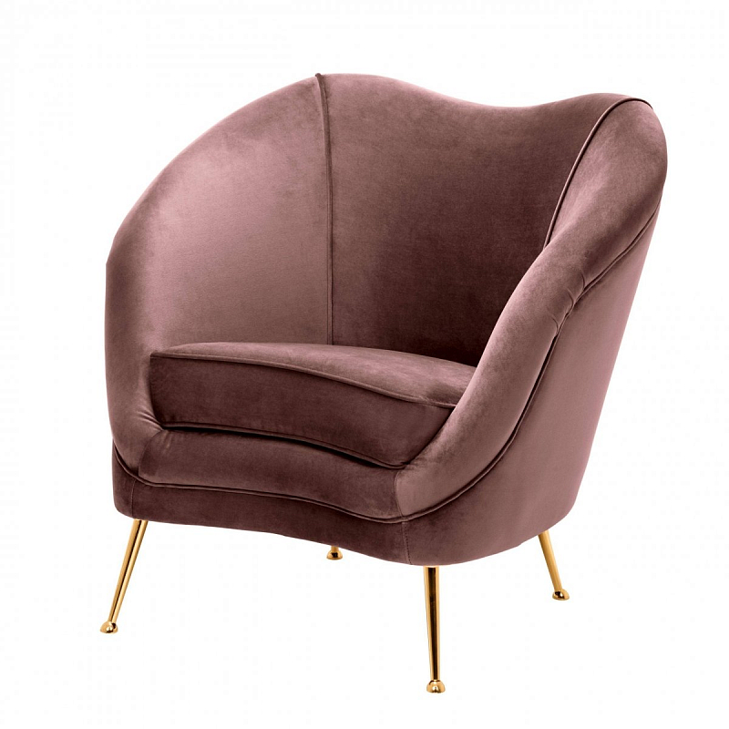 Кресло Eichholtz Chair Cambiano Rose Дымчатая Роза Латунь Кресло Eichholtz Chair Cambiano Rose Дымчатая Роза Латунь в Рязани | Loft Concept