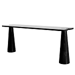 Консоль чёрная на 2-х конусообразных ножках Eros варинант исполнения - 4 | Loft Concept в Рязани