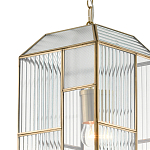 Подвесной светильник с рельефным стеклом Embossed Glass варинант исполнения - 1 | Loft Concept в Рязани