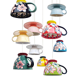 Подвесные светильники в виде чаши с цветочным орнаментом Flower Reversal варинант исполнения - 2 | Loft Concept в Рязани