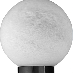 Бра цилиндрической формы чёрного цвета с 2-мя плафонами Marble Glow варинант исполнения - 5 | Loft Concept в Рязани