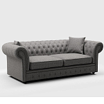 Мебельная ткань Шенилл серый цвет 142 см T4-46 варинант исполнения - 7 | Loft Concept в Рязани