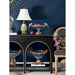 Чаша стеклянная с фигурками разноцветных попугаев на ободке 41 Eden Garden варинант исполнения - 3 | Loft Concept в Рязани