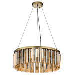 Люстра со стеклянными цилиндрическими плафонами Luminous Cylinders Amber Round варинант исполнения - 2 | Loft Concept в Рязани