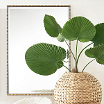 Зеркало прямоугольное в фактурной золотой раме Reflective Fabric варинант исполнения - 5 | Loft Concept в Рязани