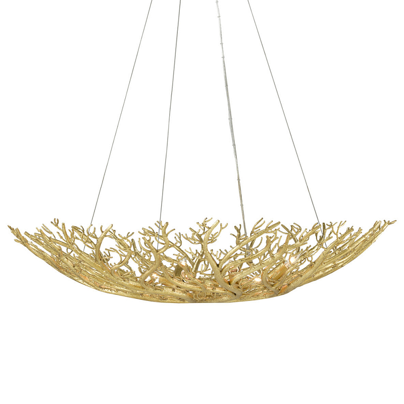 Люстра в форме золотой чаши из кораллов Coral Decor Золотой Люстра в форме золотой чаши из кораллов Coral Decor Золотой в Рязани | Loft Concept