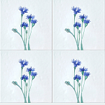 Плитка с узором Васильки варинант исполнения - 1 | Loft Concept в Рязани