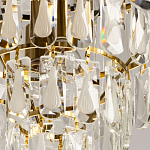 Люстра многоярусная с овальными прозрачными подвесками 36 см Harmonica варинант исполнения - 9 | Loft Concept в Рязани